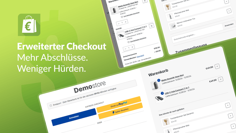 Erweiterter Checkout – Vorschau