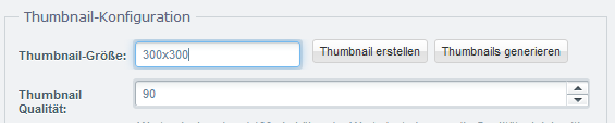 Shopware 5 Mediamanager: Thumbnail-Konfiguration